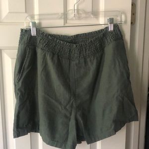 Green shorts